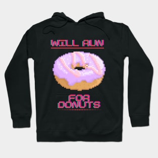 Will run for donuts retro Hoodie